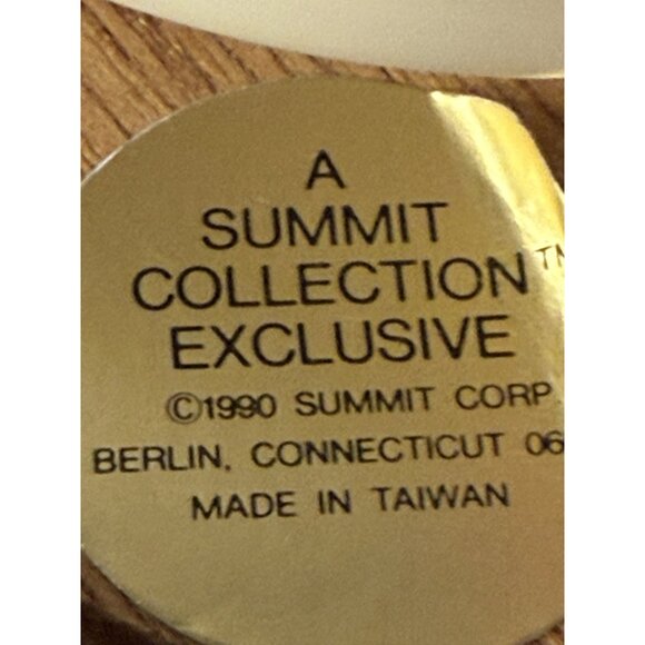 Porcelain Moon Clouds & Sleeping Teddy Bear Music Box ~ Hush My Babe - Picture 11 of 11